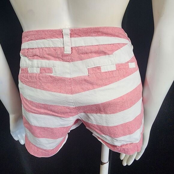 Merona Pink & White Striped Shorts (4) - Picture 4 of 5